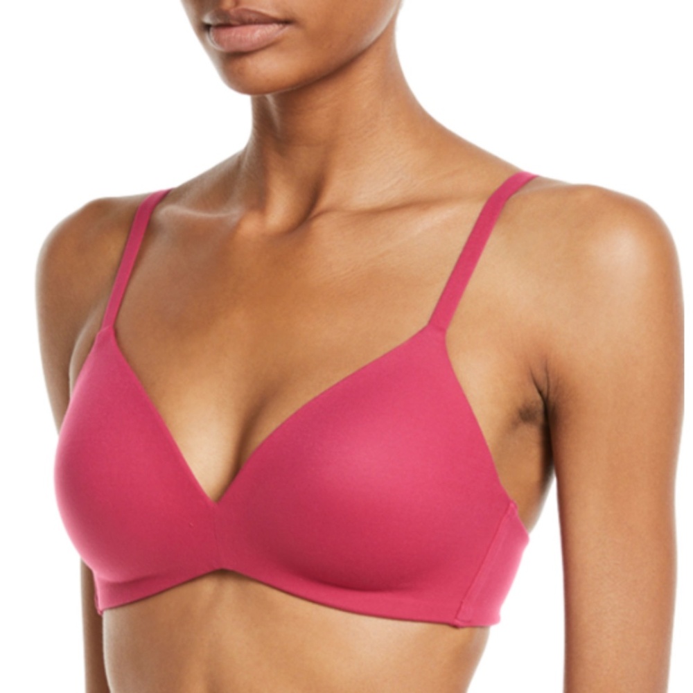 Wacoal How Perfect Wire Free T-Shirt Bra Cerise 852189 Size 32DD NWT